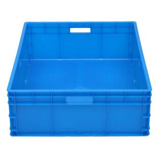 厂家直销料蓝色灰带LAX盖塑料8色00 20物流箱汽配塑胶箱长方新形
