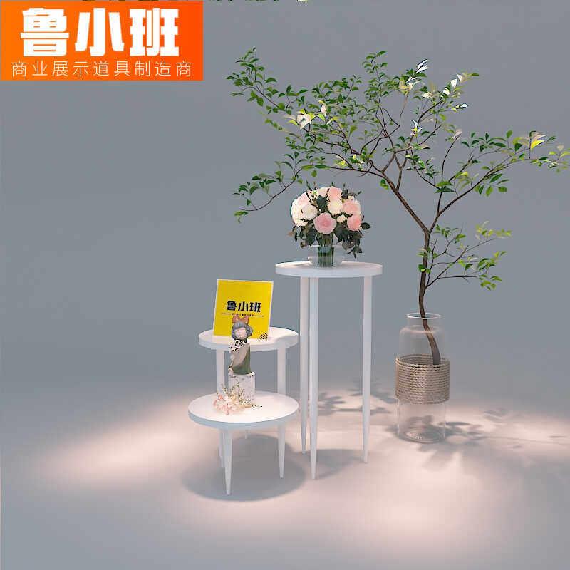 服装店窗陈列展示台花店型小多层橱流水无品牌/台店铺品活动促销