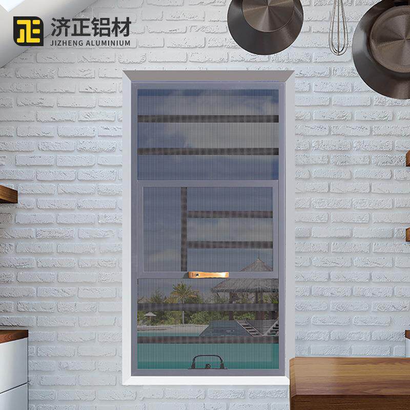 防盗防蚊三推铝合金纱窗 小框中框三推隐形纱窗带防护 厂家