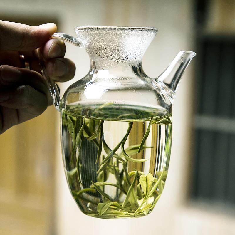 高硼硅玻璃茶具小宋壶公道过滤茶海绿茶器分茶器侧把公杯简约中式