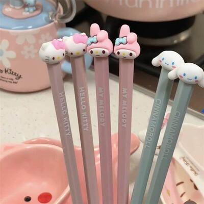 HelloKitty筷子勺子套装家用三丽鸥餐具宿舍陶瓷碗勺套装泡面碗