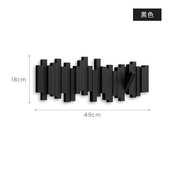 琴键门衣帽钩玄关地平线装 饰挂钩后墙壁壁挂进门墙上创意挂衣架架