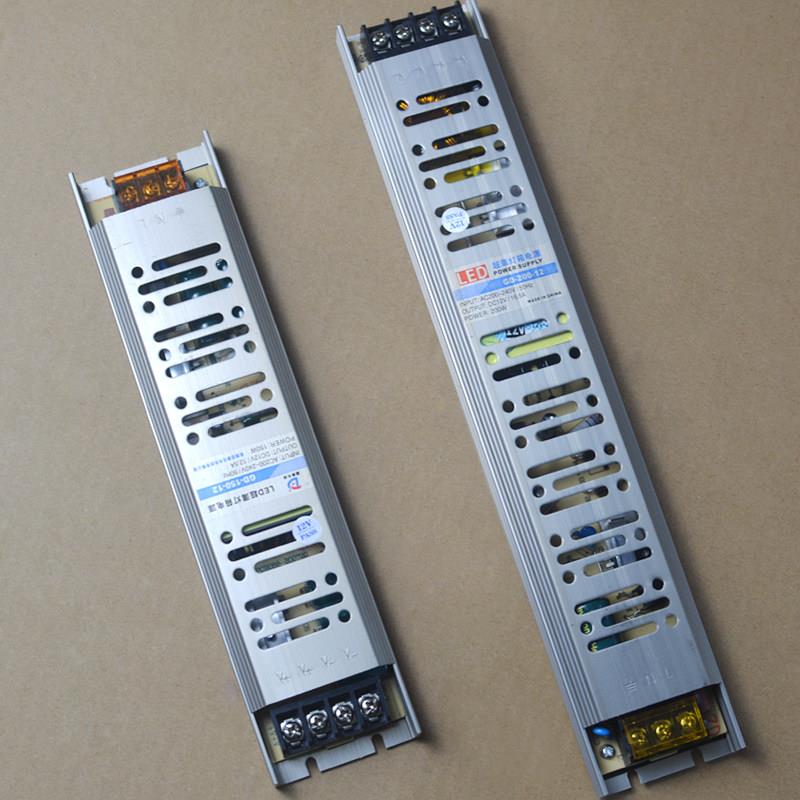 万弘火车模型展示架专用LED超薄长条电源内置变压器220V转12V