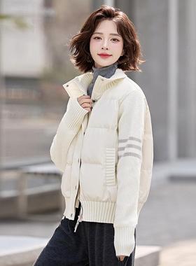 短款羽绒服女冬20年4新款小ZGUO80232个子高时尚气质轻薄白鸭绒加