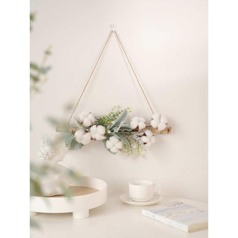 北欧小清新文艺ins风墙挂仿真花软装民宿墙上绿植假花墙面装饰