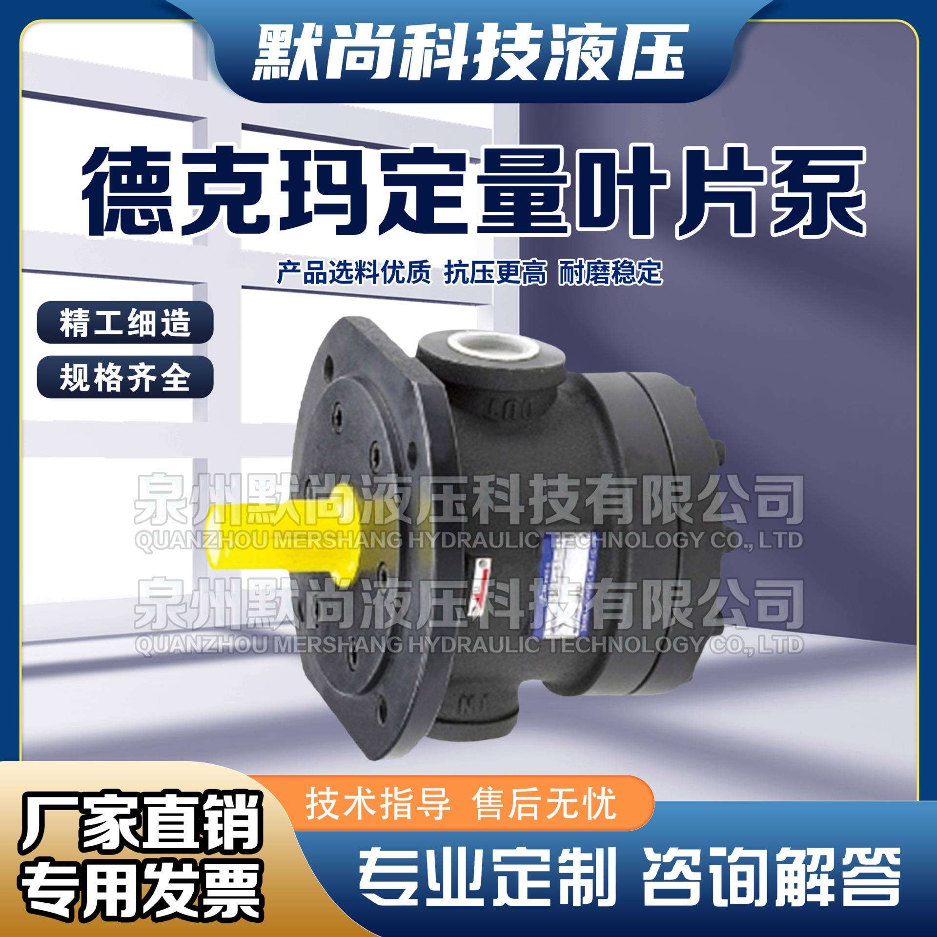 德克玛50T/150T定量叶片泵液压油泵双联变量叶片组合泵50T-36-FR