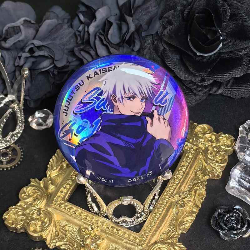 咒术回战五条悟夏油杰谷子同人二次元吧唧徽章双闪反光吧周边吃谷