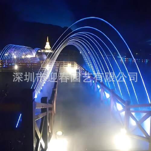 波光喷泉设计厂家专业安装跳泉珍珠全套设备喷头玻光不锈钢户外