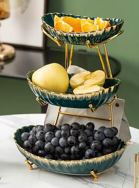 盘客厅网红款水食果盘好轻果奢点心看盘子D6Eh01gx多层水果零置物