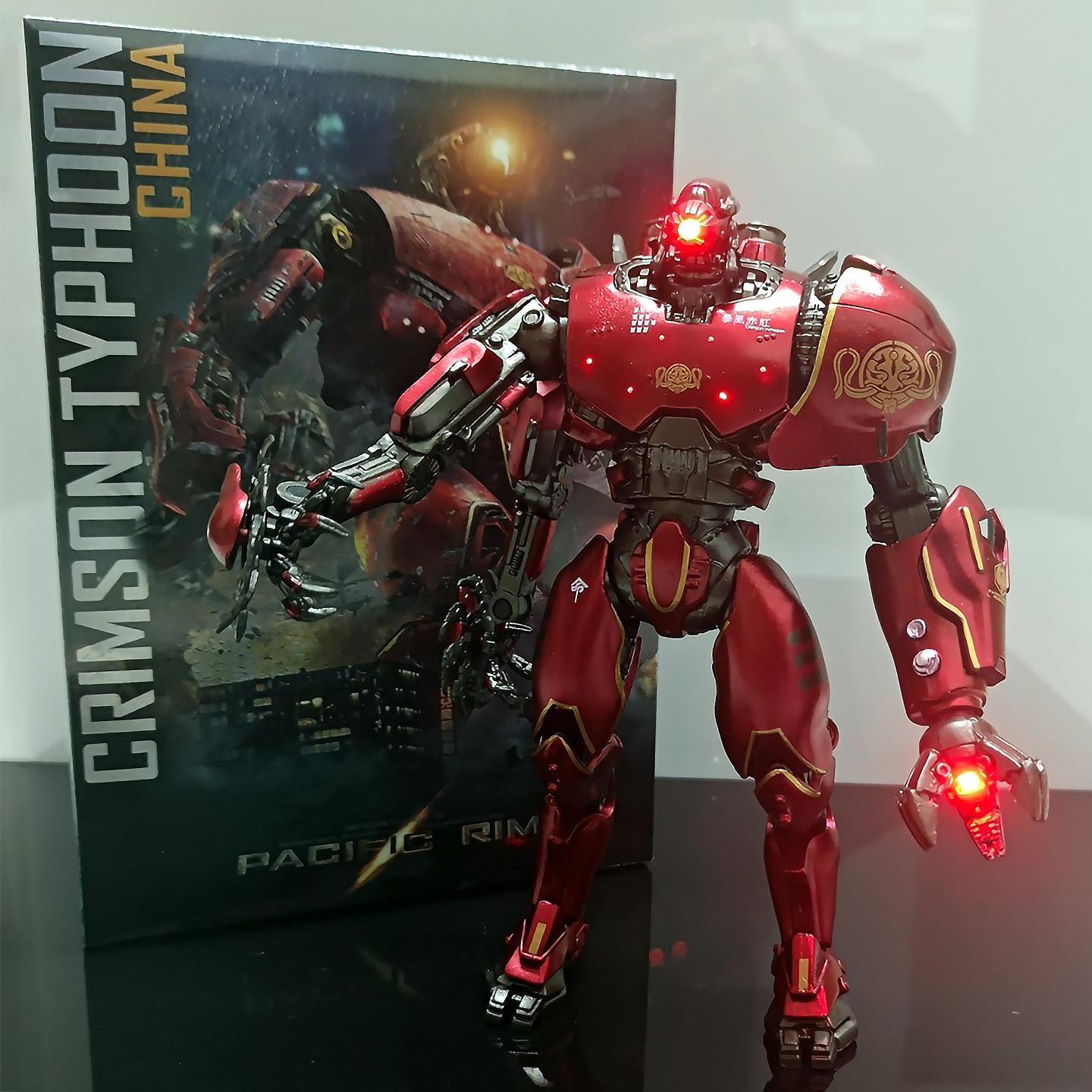 NECA 环太平洋 中国机甲 暴风赤红 发光款 机甲 关节可动手办模型图片