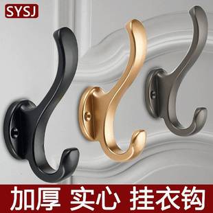 挂衣钩进门玄关衣柜衣帽衣服挂钩壁挂墙壁上墙单个金属门后免打孔