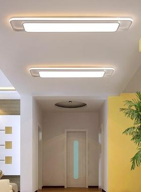 条走长廊走YWD道灯玄关灯2025新款轻长奢网红爆款门厅灯形方吸顶