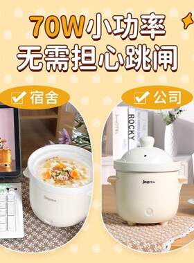 迷你电炖盅一人食用插电宝宝辅食锅煮粥煲汤锅小型陶瓷内胆电炖锅
