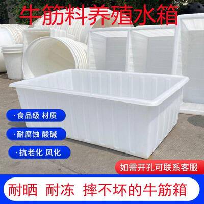 大号加厚牛筋塑水箱长布方形周转箱UVE料水养殖箱养产鱼牛筋箱推