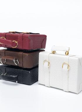 1:12娃娃屋dollhouse迷你模型皮箱bjd道具手提包行李箱旅行箱摆件