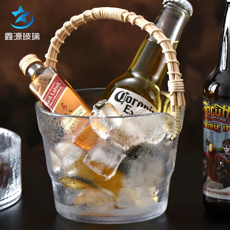 包H22721邮编藤条璃果盘冰桶客厅家用网红轻奢风高水档茶几果盘藤