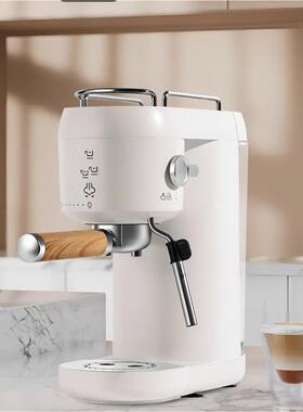 意式咖啡机家用小型意式半自动咖啡机浓缩全自动奶泡美规110V220V