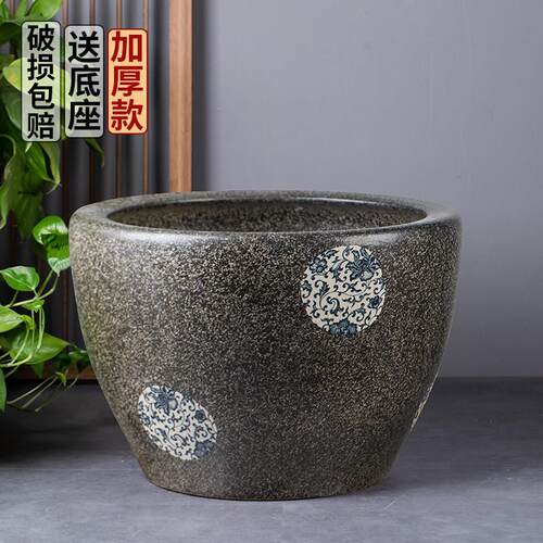 景德镇陶瓷缸金鱼盆睡莲碗莲乌龟阳台风水庭院大缸深缸水缸荷花盆