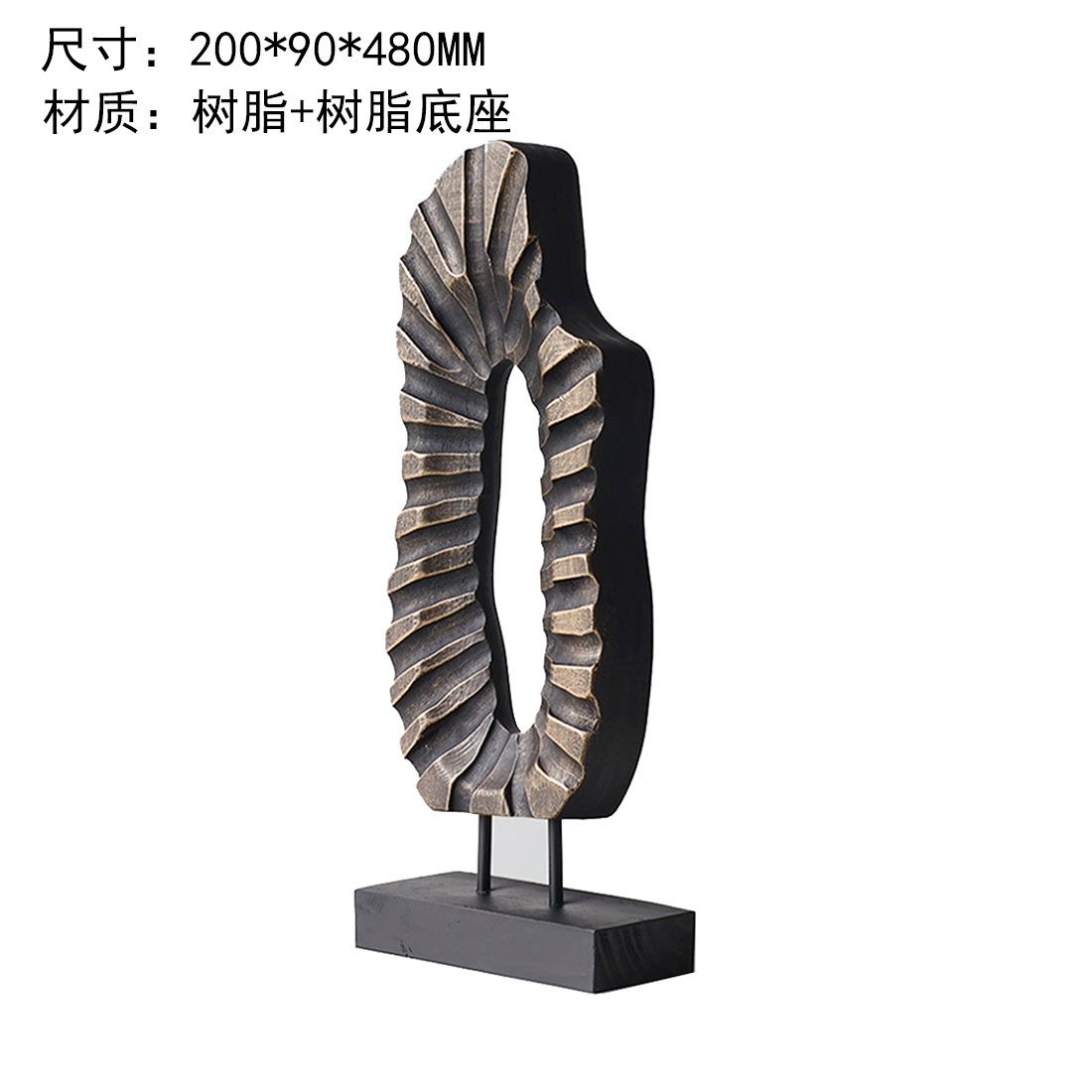 现代宅寂树脂人物摆件书房样板间客厅相框复古风家居工艺品装饰品