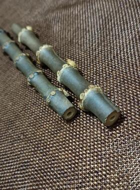 紫竹鞭金竹鞭旱烟杆子紫竹根金竹根烟袋锅老竹鞭烟袋杆子已通孔