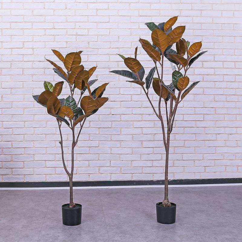 北欧大型仿真绿植盆栽客厅落地橡皮树盆景室内假树花艺摆件装饰品