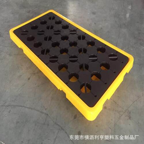 防渗漏托盘四桶装塑料叉车用化学品五金两油桶吨桶防泄漏托盘