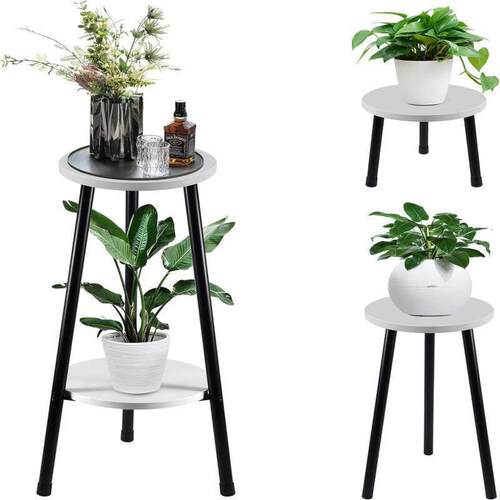 定制绿萝绿植收纳客厅阳台装饰植物架层双层落地收纳置物架