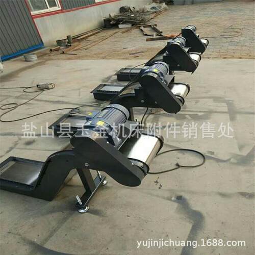 厂家完全按图应供数控机床板排齐全屑机铁销输链提升式排屑送器