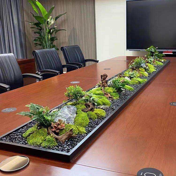 家用铁艺托盘沙盘盆景盆造景底座绿植花艺微景观永生苔藓装置盆栽