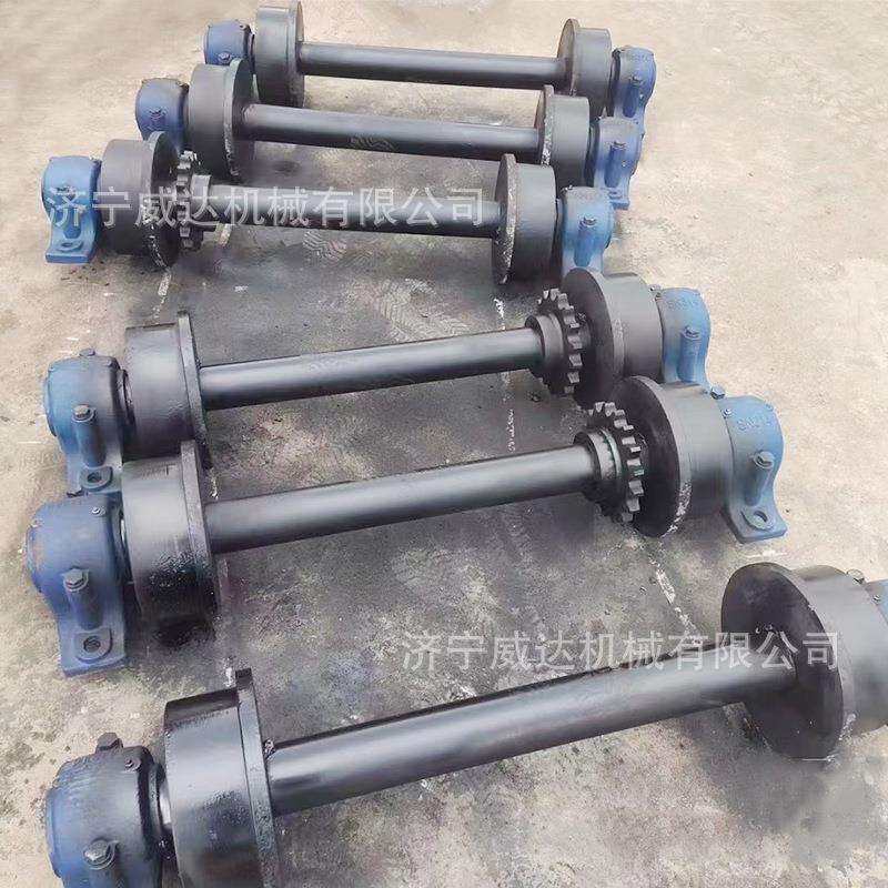矿车轮对轨道行走车主动轮从动轮带齿轮传动链轮T型H型双边轨道轮
