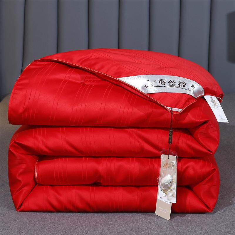 DTS全棉蚕丝被夏桐乡桑丝被被春秋被加厚冬被蚕二子合一子母被婚