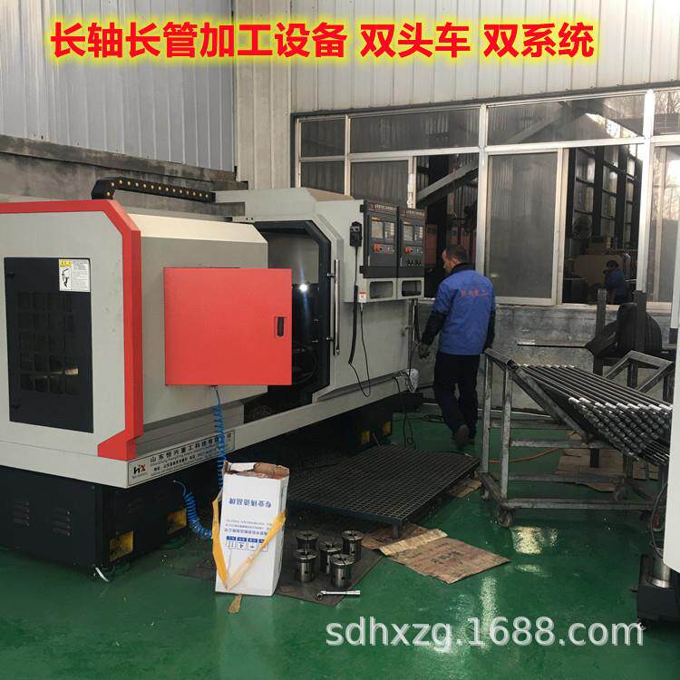 全自动数控双头车床同轴度好无缝管车螺纹机地质套管挑丝机