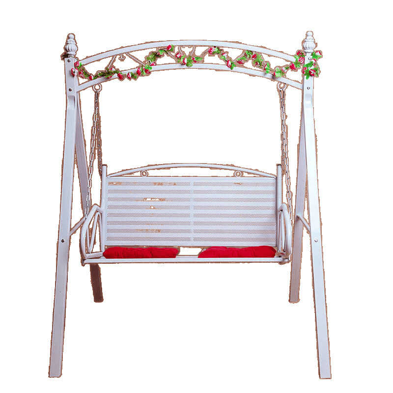 双人铁艺网红秋千室外卧室花园支架儿童吊篮户外成人吊椅摇篮