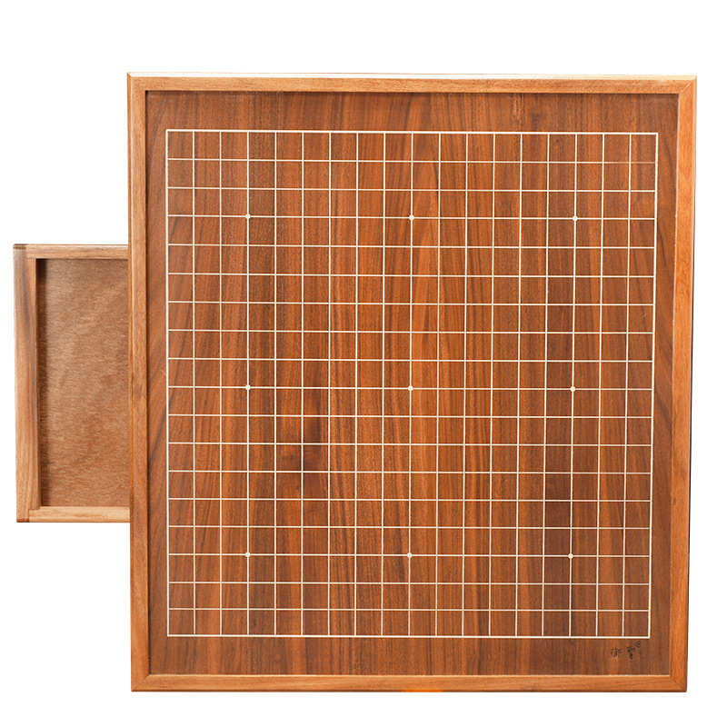御圣 围棋套装 仿古围棋盘 TW-619黑金檀围棋桌 云子围棋
