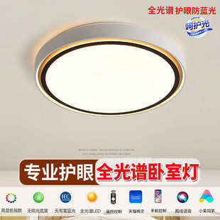 卧室吸顶灯LED吸顶灯简约现代房间主卧护眼灯北欧简约风卧室灯