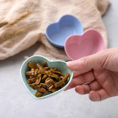 Minimalist Heart-Shaped Condiment Dishes, Small Dishes for H