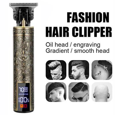 Carving Hair Clipper Hair Cutting Machine Barber Rechargeabl