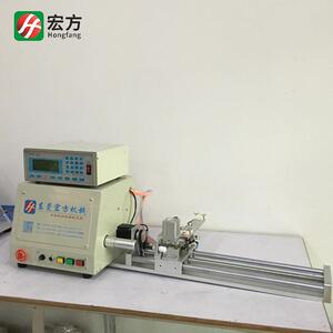 一人看多台机配合磁环勾线磁环勾针机使用全自动绕丝弹簧绕线机