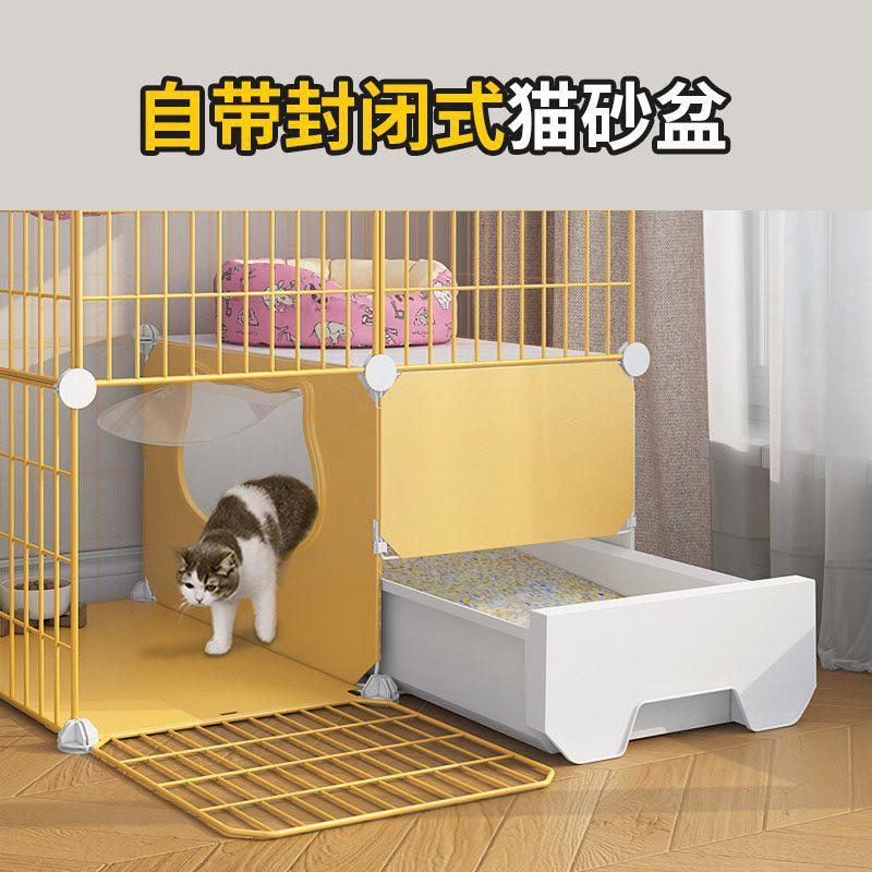 猫笼子带厕所猫砂盆一体双层不占地超大自由空间家用室内猫咪别墅