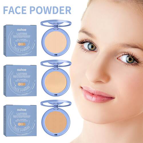 OUHOE Setting Powder Compact - Flawless, Long-lasting, and E