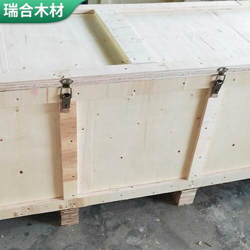 运输木箱拆卸式蝴蝶扣出口精密仪器设备带斜坡可推免熏蒸包装木箱