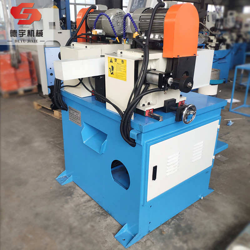 50双头短料倒角机不锈钢管棒圆管铁管坡口机全自动上料圆弧倒角机