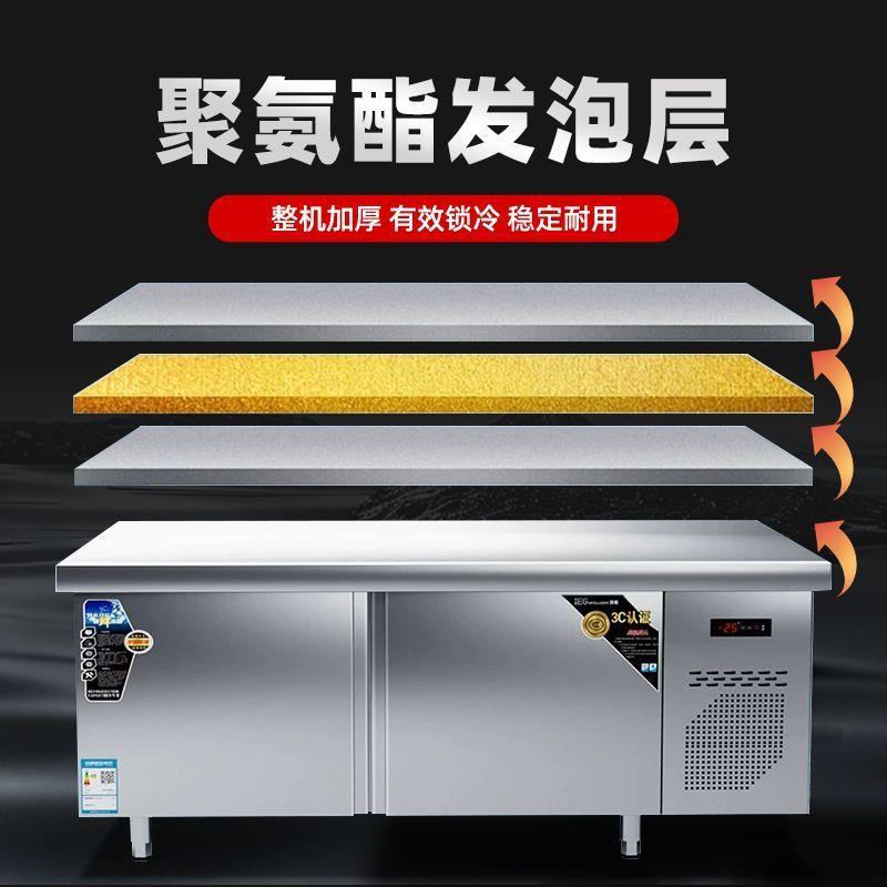 工作台藏冷冰柜平商用冷冻双温保鲜不锈冷钢冷VDM操作台冰箱厨房图片