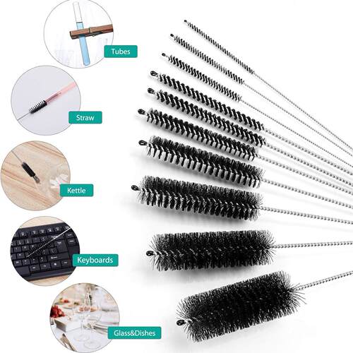 Bottle Cleaning Brushes Nylon Tube Brush Narrow Neck Cleaner