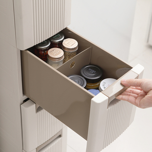 日式 缝隙角落冰箱柜 塑料夹缝抽屉柜多层移动储物柜整理柜抽屉式