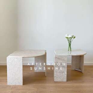 茶法式 户型居支石持 复古家风天然洞桌玄关台边几梳妆台小https