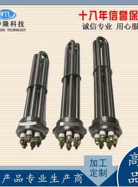 六角法FLV管兰加热1.5寸3U型螺纹发热管水箱电V热管202380V