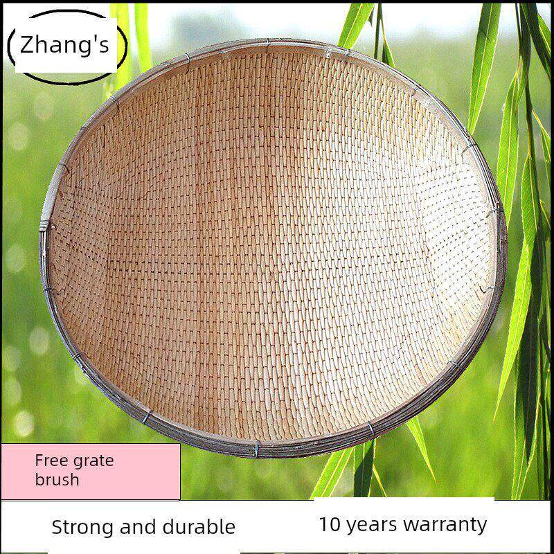 柳编收纳筐圆形笸箩超大号簸箕藤编篮商用干果筐纯手工箩筐竹编筐