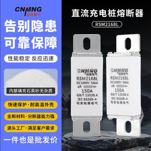 DC1000V直流充电桩熔断器新能源汽车熔断器RSM2168L（RSZ307)100A