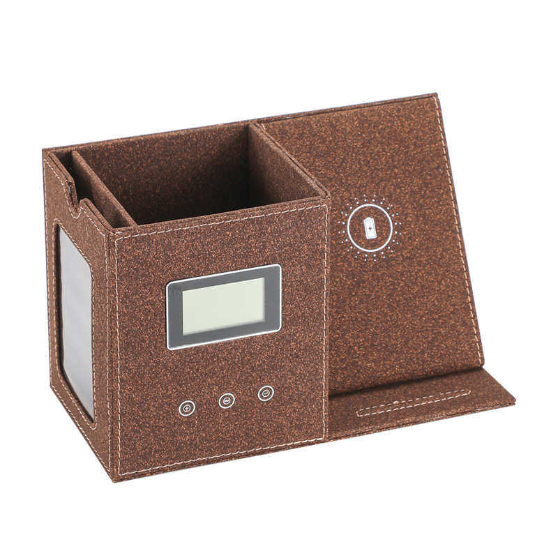 创意文创办公无线快充笔筒桌面收纳盒礼品15W手机无线充电器笔桶,收纳整理,笔筒,淘宝优惠券,粉丝福利购,淘宝优惠卷